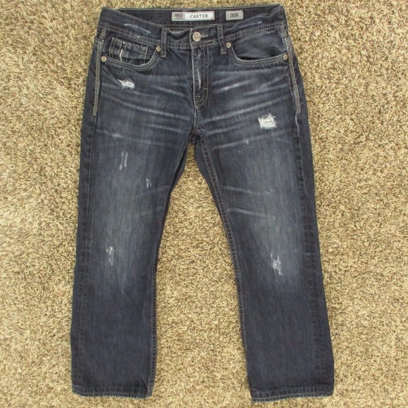 BKE Other - BKE Buckle Jeans Men's 32x29 Dark Wash‎ Carter Boot Cut 100% Cotton Denim